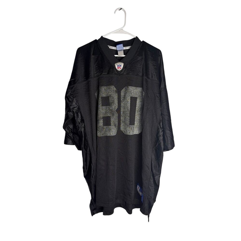 Reebok NFL Equipment Mens Black Football Jersey #80 Size 2XL Mesh Outdoor